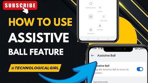 How to use assistive ball feature in android phone and iphone