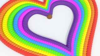 Cartoon Animation, Colorful Rainbow Heart, New Funny Video. Новая Анимация От Рустама
