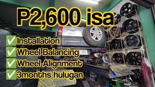 gulong 2.6k isa libre wheel balance at alignment pa! | tire replacement, balancing, and alignment