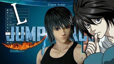 How To Create L (Death Note) in JUMP FORCE - Jump Force Character Tutorials