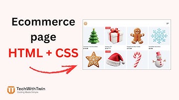 Ecommerce website using HTML, CSS and JavaScript | TechWithTwin