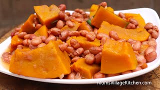 How To Cook Pumpkin \& Beans Katogo - Ugandan African Food - Mom's Village Kitchen