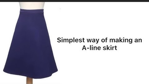 How to make an A-line skirt | Easiest quarter circle skirt tutorial | beginners friendly (SUBTITLED)