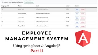 Employee management system using angular | crud in angular 11