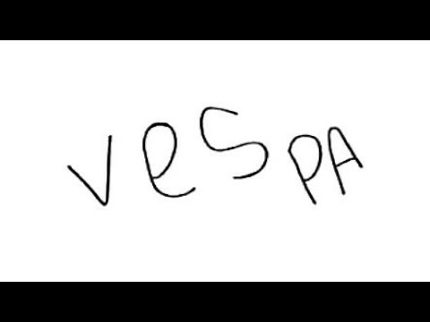 Menggambar Motor VESPA  dari kata  VESPA  YouTube