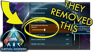 They secretly removed the tether setting | Ark Survival Ascended