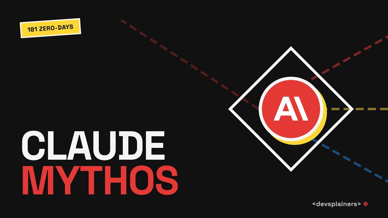 Thumbnail for the Devsplainers video: Claude Mythos: The AI Too Dangerous to Release