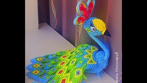 Tutorial Peacock 3D Origami - Hướng dẫn xếp công Origami 3d cực đẹp