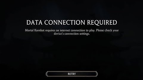 Fix Mortal kombat data connection required problem | mortal kombat mobile data connection required