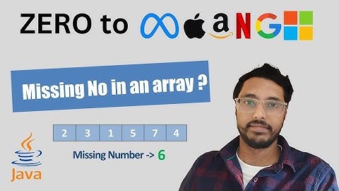 Find missing number in an Array? | Array | Problem Solving Series #arraysinjava #code2sde