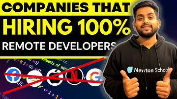 Companies hiring 100% Remote Developers APPPLY now !!
