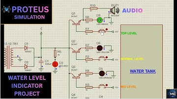 Water Level Indicator Project 💧🎚️ | WITHOUT MCU | BC547 Transistor |#simulation #projects #shorts