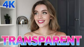 4K Shein Try-On Haul Lingerie Micro Bikini, See-Through Transparent Lingerie Fashion Trend