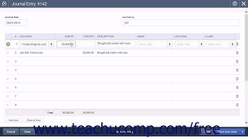 QuickBooks Online Plus 2015 Tutorial Setting the Original Cost of the Fixed Asset Intuit Training