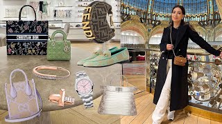 : Galeries Lafayette Luxury Shopping in Paris! Louis Vuitton, Tiffany, Fendi Bags, Rolex, Prada, Loewe