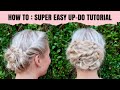 SUPER EASY WEDDING UP -DO | QUICK EASY HAIRSTYLE FOR THIN AND FINE HAIR | BEING MRS DUDLEY