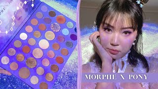 MORPHE X PONY CONSTELLATION SKY 💜💫 3 looks, review + swatches!