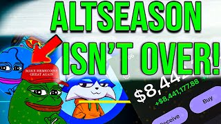 Altcoins Season is NOT OVER: Here Is Why...
