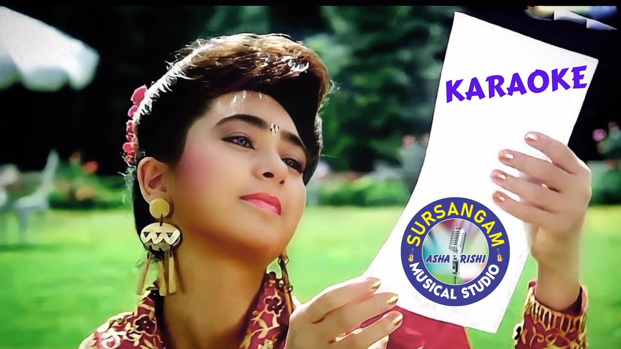 Pyar Ke Kagaz Pe / KARAOKE / Abhijeet / Sadhana Sargam / ANAND-MILIND