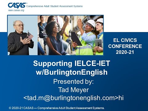 Supporting IELCE IET with BurlingtonEnglish