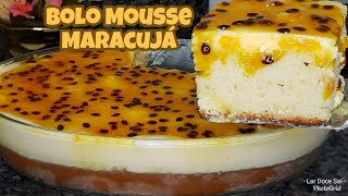 BOLO MOUSSE DE MARACUJÁ FÁCIL E DELICIOSO