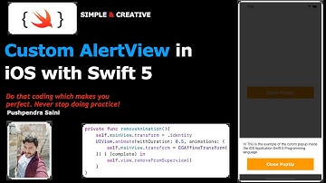 Custom AlertView in iOS with Swift 5