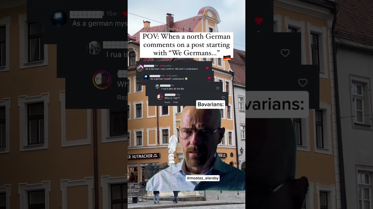 When a north German comments on a post starting with ,we Germans…‘