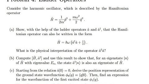 Ladder operators- Quantum mechanics