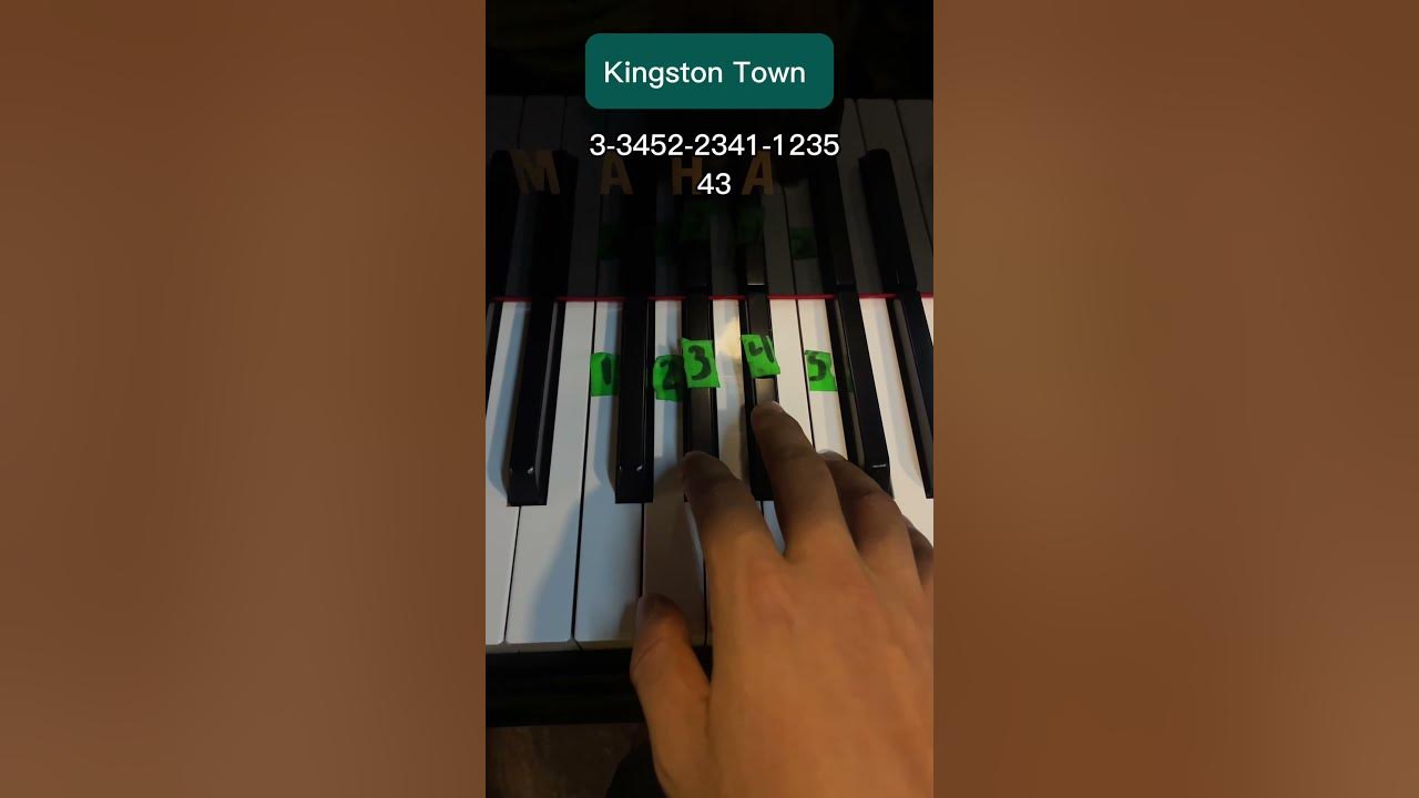 UB40-Kingston Town tutorial fácil para piano #ub40 #kingston#kingstontown #hits #top10 #music #pop