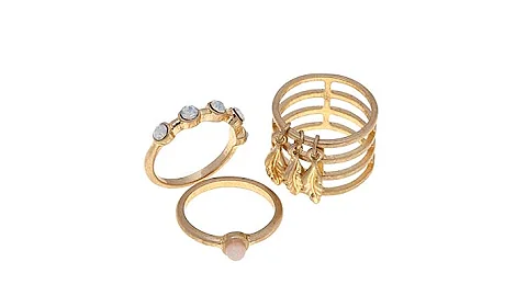 Danielle Nicole "Roselia" 3piece Stack Ring Set