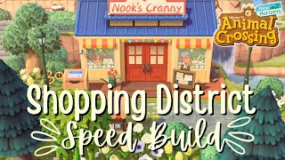 Building My Shopping District — Speed Build // Animal Crossing: New Horizons