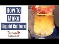 How to make liquid culture  liquid culture lids  take a live culture  inoculate a spawn bag
