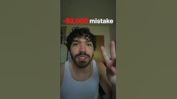 learn from my mistake..