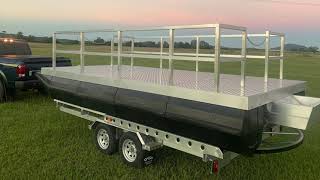 Pontoon Boats made on our polyethylene floats, build your own boat or have us custom build yours