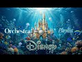 Disney Relaxing Orchestra 🌊 Music for Stress Relief & Sleep | The Little Mermaid Underwater Ambience