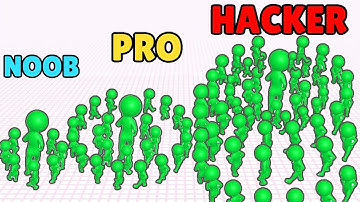 NOOB vs PRO vs HACKER in Circles Run Gameplay