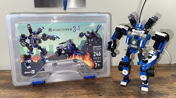 Build it vid. Lego robot off brand robotryx brand lego mech blue robot building toy building bricks