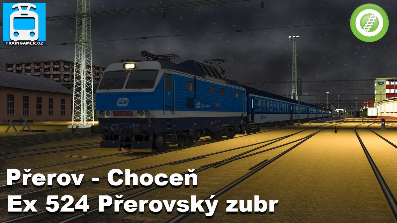 Open Rails Ex Rail Open Rails: Ex 524 Přerovský zubr (Přerov - Choceň) - YouTube