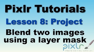 Pixlr - How to blend two images using a layer mask