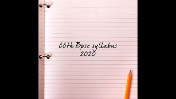 66th Bpsc Syllabus