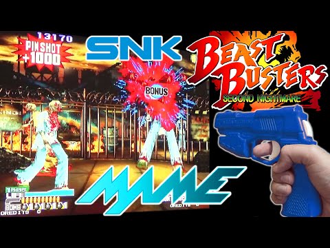 タイムマシンでレッツゴー ポスター Beast Busters: Second Nightmare (Arcade) with Aimtrak
