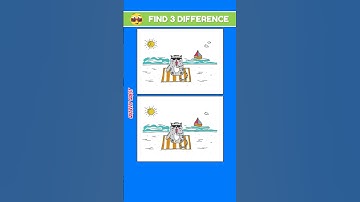 Can You Spot the 3 Differences? 🔍 Only 1% Can!  #shorts #games  #difference #spotthedifference