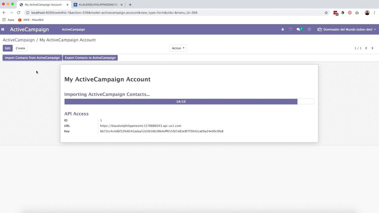 How to import ActiveCampaign Contacts to Odoo 13 using KS ActiveCampaign Contact Import/Export App