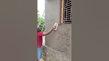 Plastering methods 👍 #construction #shortsfeed #shorts #plaster #skills #amazingshorts