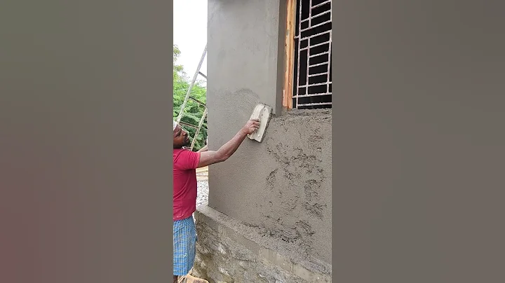 Plastering methods 👍 #construction #shortsfeed #shorts #plaster #skills #amazingshorts