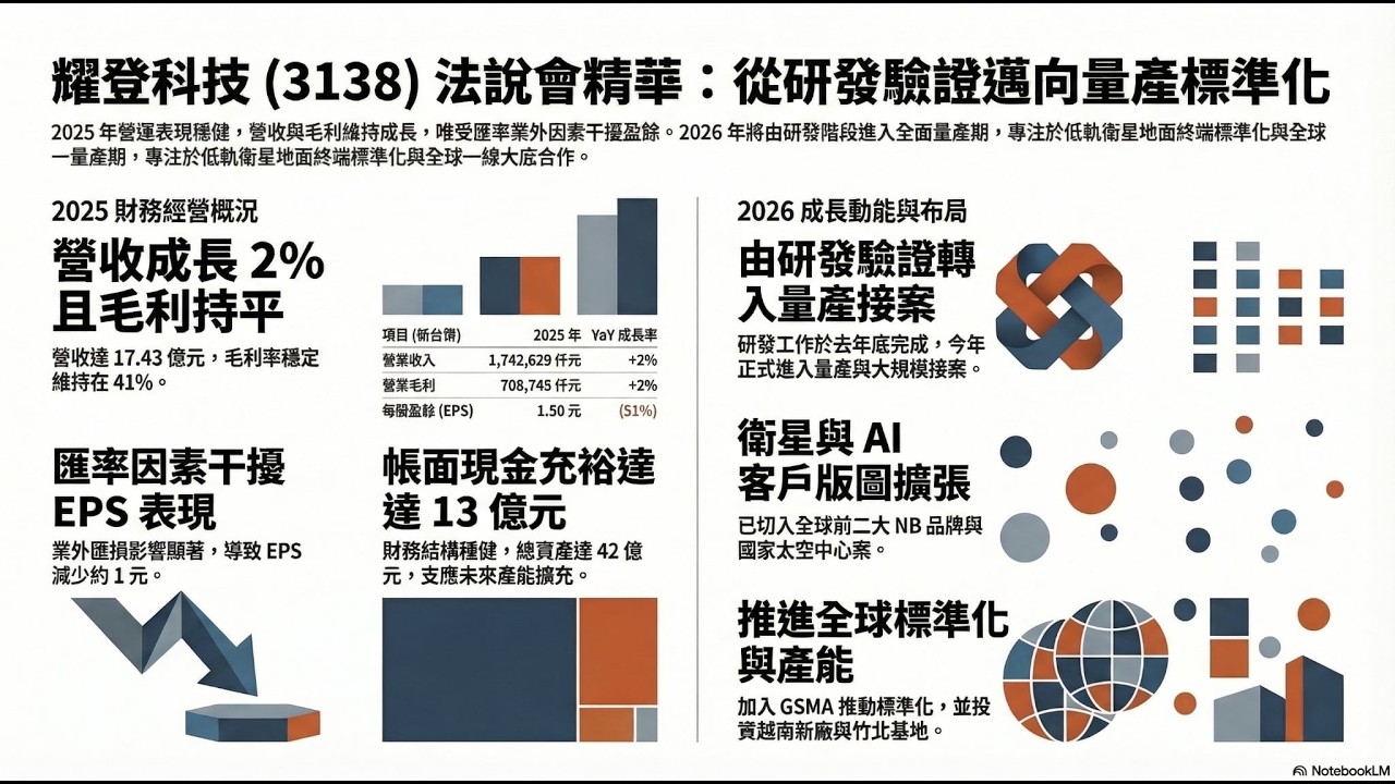 耀登科技(3138)：一起來看看3/19法說會精華與2026年展望- YouTube