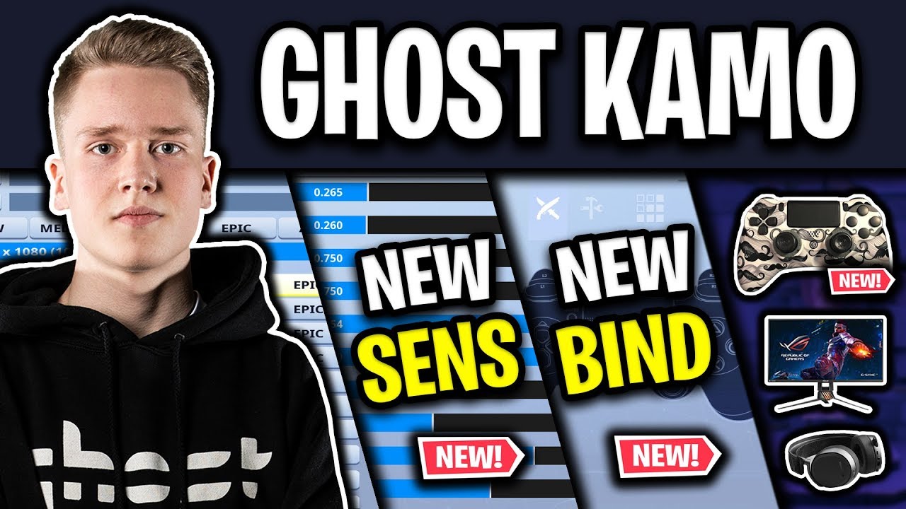 Ghost Kamo's NEW Fortnite Sensitivity, Binds and Controller (UPDATED SEASON 9)