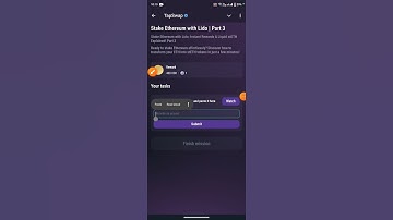 #tapswap Stake Ethereum with Lido | Part 3 code?