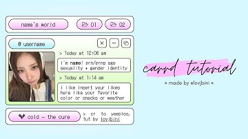 colorful carrd tutorial — © yeeploo