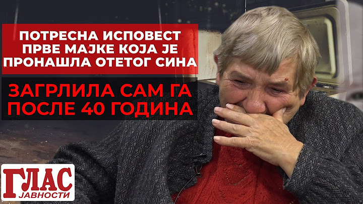 POTRESNA ISPOVEST PRVE MAJKE KOJA JE PRONAŠLA OTETOG SINA: ZAGRLILA SAM GA POSLE 40 GODINA